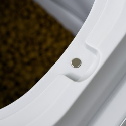 Kuivaruokasäiliö lemmikeille, taittuva, ilmatiivis, 25 l, 44 x 32 x 37 cm, harmaa, lisävarusteilla