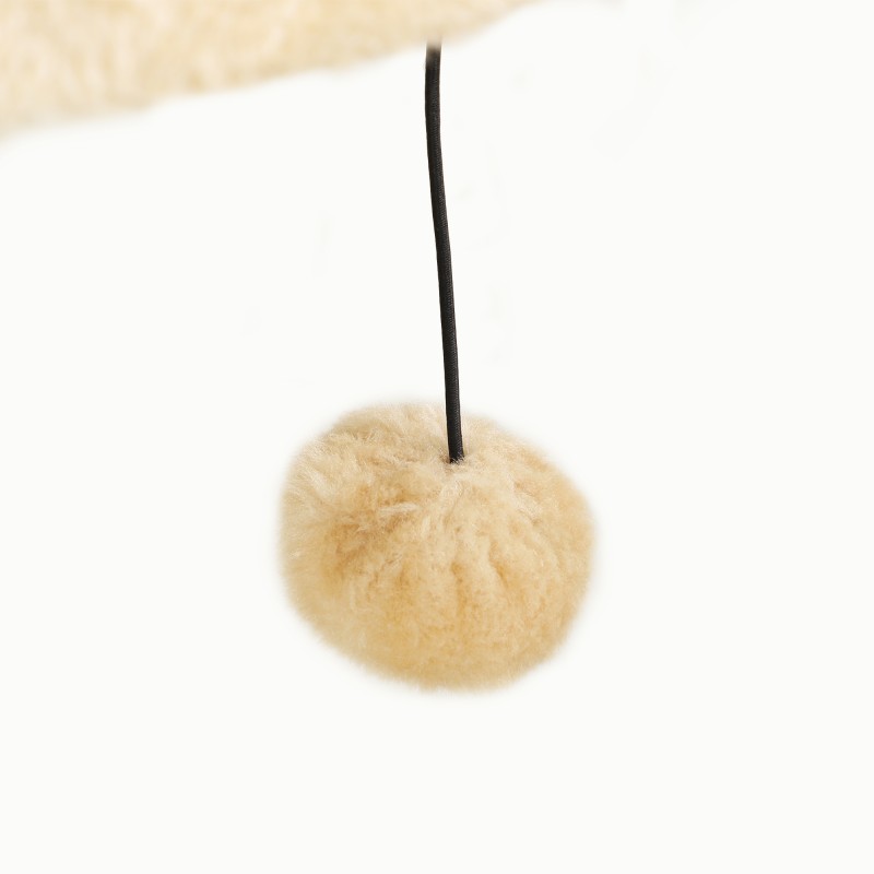 Kissan kiipeilysetti seinä- ja kattokiinnitys 5-osainen lastulevy/plyyshi beige