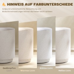 Sivupöytä betonimainen anorganinen mineraalijauhe 37 x 37 x 43 cm harmaa