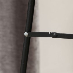 Kokofiguuripeili aaltoileva samettikehys 160 x 50 cm valkoinen freistehende