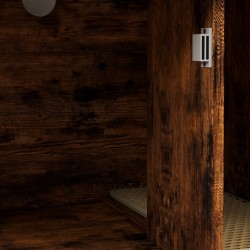 Kissanvessakaappi hyllyllä ja raapimapylväällä, lastulevy/teräs, 80 x 48 x 152 cm, ruskea