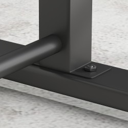 Dip-teline kotitreeniin, teräs, korkeussäädettävä 93–117 cm, 540 kg kantavuus, musta