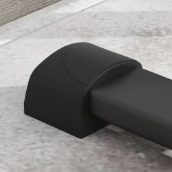 Dip-teline kotitreeniin, teräs, korkeussäädettävä 93–117 cm, 540 kg kantavuus, musta