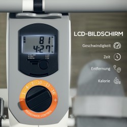 Soutulaite kotikäyttöön, magneettivastus 16 tasoa, LCD-näyttö, puhelin- ja tablettiteline, 150 kg