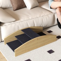 Koiran tasapainolauta ja ramppi, 2‑in‑1 koirien agilitykeinu ja portaat, kuusipuu, 80 x 39,5 cm, musta