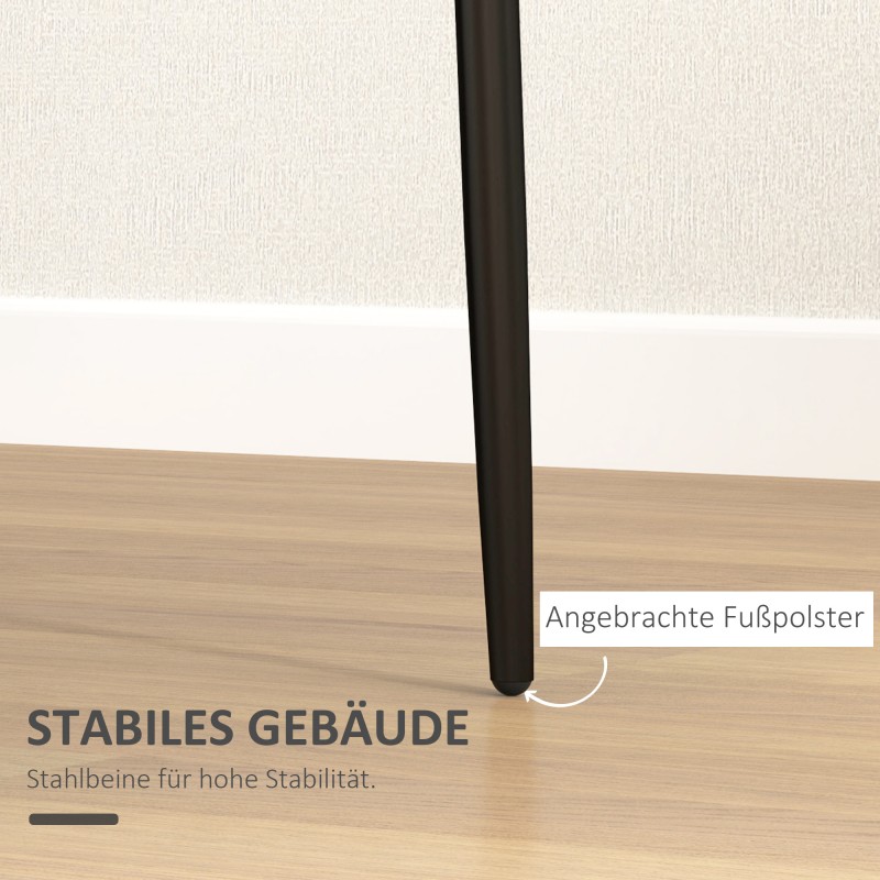 Ruokapöydän tuolit sametti ja metalli 4 kpl musta