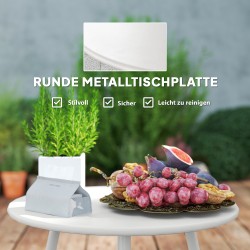 Polyrottinki puutarhakalustesetti 4 hengelle, sohva + 2 nojatuolia + pöytä, creme/khaki