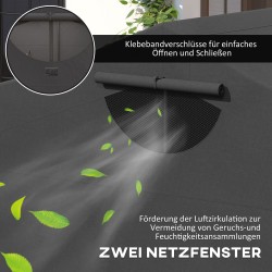 Moottoripyörän suojakatos ulkokäyttöön 600D Oxford -kangas 345 x 135 x 191 cm musta