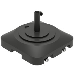 Aurinkovarjon jalka puutarhaan täytettävä muovi pyörillä 48 x 48 x 32 5 cm musta