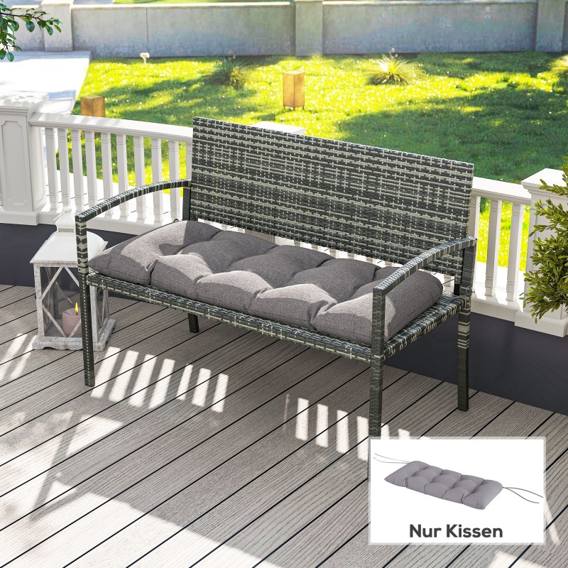 Penkin istuintyyny ulkokäyttöön polyesteri 105 x 46 x 12,5 cm harmaa