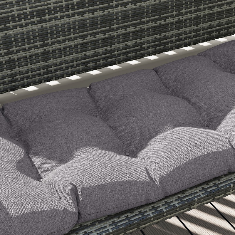 Penkin istuintyyny ulkokäyttöön polyesteri 105 x 46 x 12,5 cm harmaa