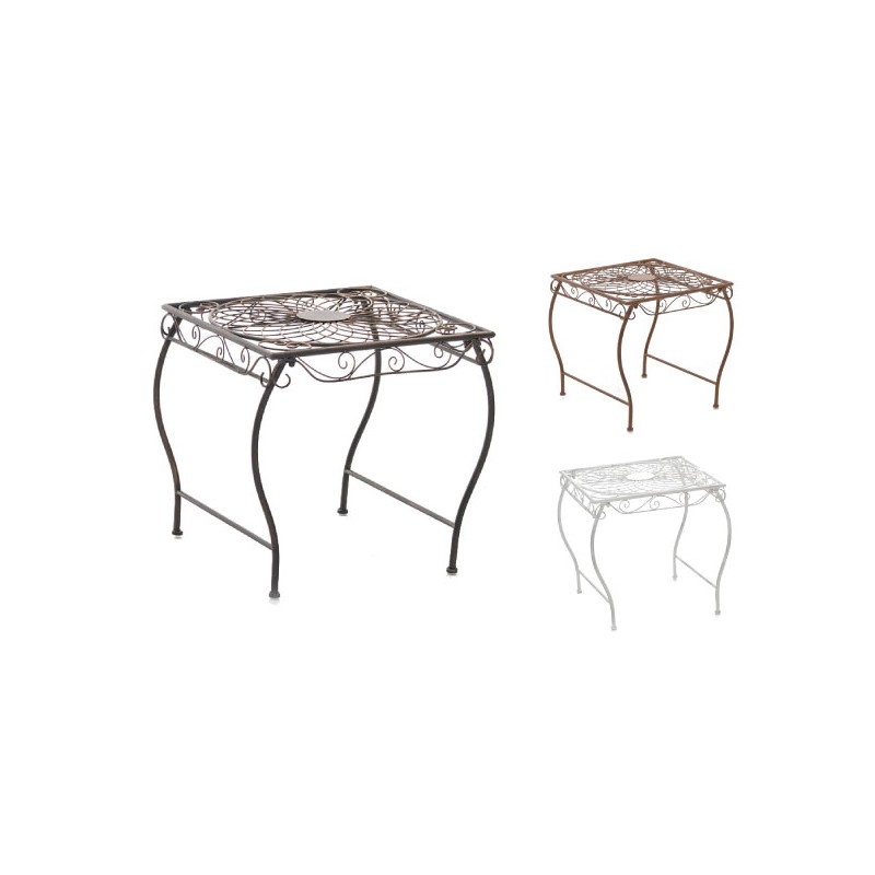 Zarina nostalginen rautapöytä terassille ja puutarhaan antiikkipatinalla