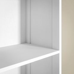 Kylpyhuonekaappi 3 hyllyllä ja laatikolla, MDF, 34 x 24 x 170,5 cm, valkoinen