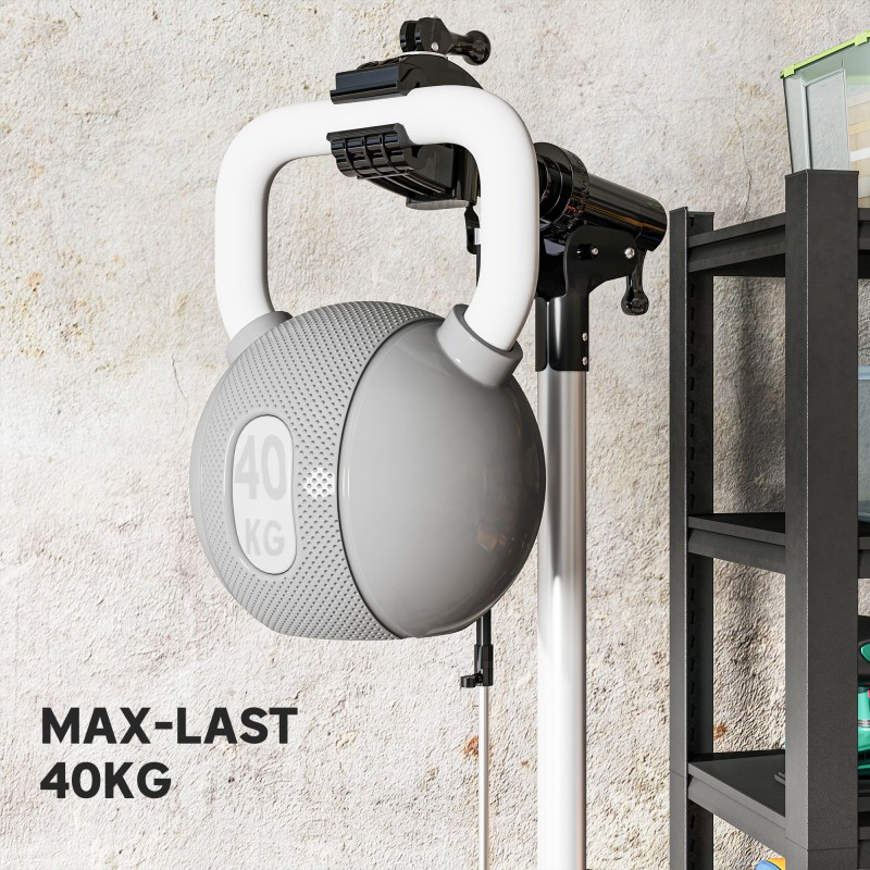 Polkupyörän huoltoteline ja korjausteline, alumiinia, 40 kg kantavuus, korkeussäädettävä, musta