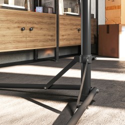 Polkupyörän huoltoteline ja korjausteline, alumiinia, 40 kg kantavuus, korkeussäädettävä, musta