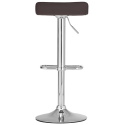 Säädettävä baarijakkara keinonahkaistuimella ja jalkatuella, 360° kääntyvä