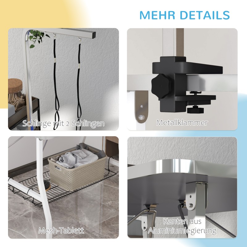 Koiran hoitopöytä säädettävällä varrella ja säilytystasolla 90 x 60 x 76 cm musta