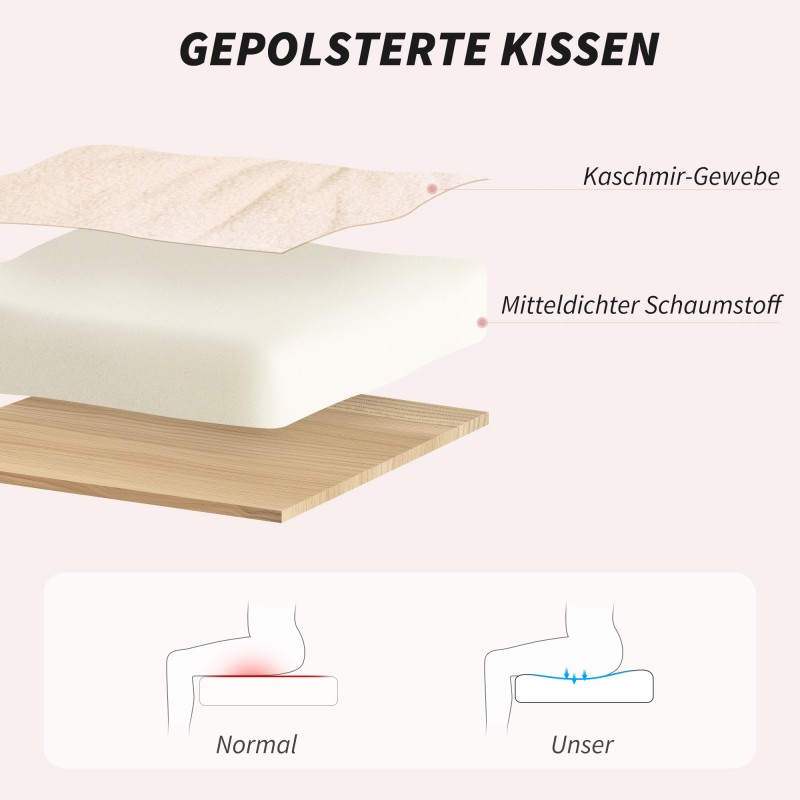 Työtuoli keinutoiminnolla, 360° kääntyvä, pehmustettu, lammasturkiskangas, cremevalkoinen