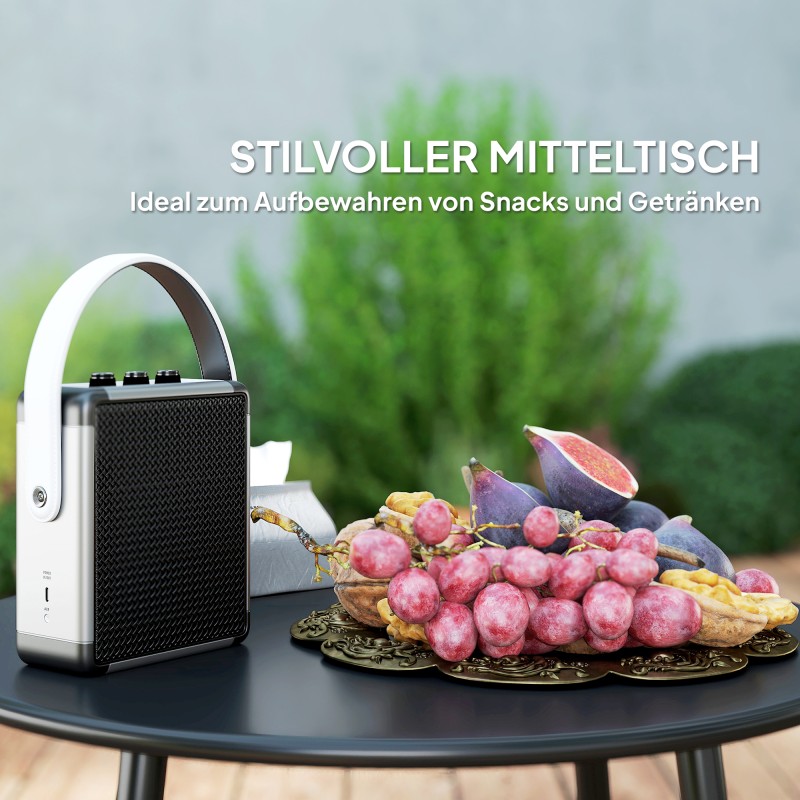 Polyrottinki puutarhan lounge-setti kulmasohvalla ja pöydällä 6 hengelle, tummanharmaa