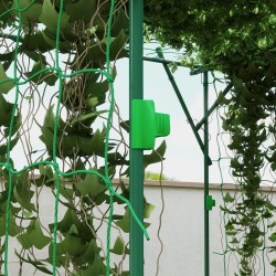 Kasviteline köynnöskasveille teräsrunko 223 x 223 x 223 cm vihreä