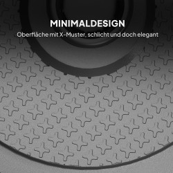 Aurinkovarjon jalusta 22 kg pyöreä sementti/HDPE musta, Ø48 cm, sopii 38–48 mm varjonrungoille