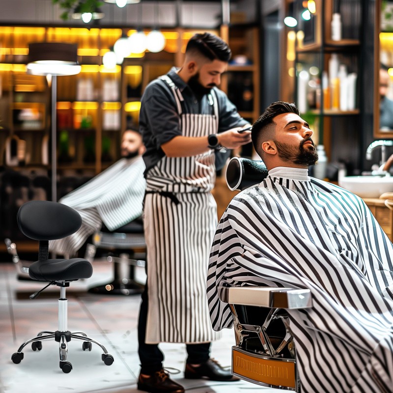 Työtuoli selkänojalla ja pyörillä, korkeussäädettävä 83–98 cm, keinonahka, musta