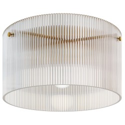 Kattovalaisin metalli ja akryyli 32 cm läpinäkyvä E27 halogeeni ja LED yhteensopiva