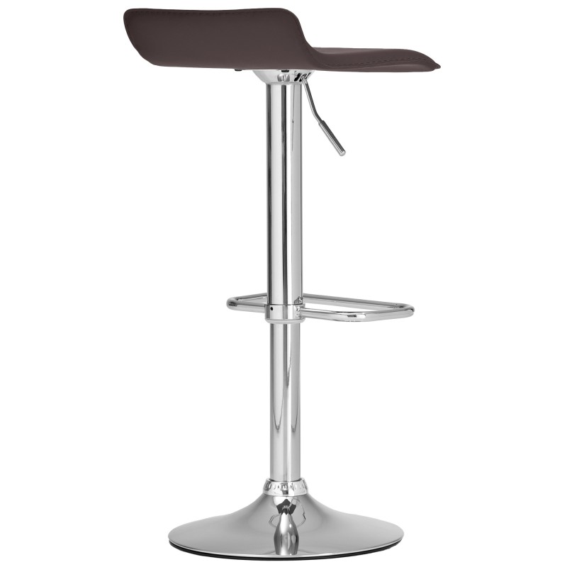 Säädettävä baarijakkara keinonahkaistuimella ja jalkatuella, 360° kääntyvä