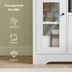 Keittiökaappi pienkoneille, lastulevy, 80 x 35 x 72,2 cm, valkoinen