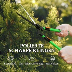 Pensasleikkuri ja oksaleikkuri setti 2-osainen, teleskooppivarret, metalli/muovi, vihreä-musta