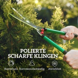 Puutarhaleikkurisetti 2-osainen, pensasleikkuri ja oksaleikkuri, metalliterät, vihreä/musta