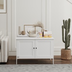 Kissan wc -kaappi / kissanvessa kaappi MDF 80 x 51 x 54 cm valkoinen