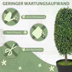 Tekokasvi ruukussa 60 cm, UV-suojattu, 2 kpl, muovi/sementti, vihreä