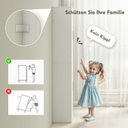 Kapea kylpyhuonekaappi 180 cm, 2 ovella ja säädettävillä hyllyillä, lastulevy/MDF, valkoinen