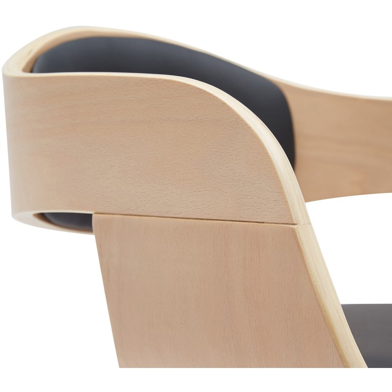 Kingston säädettävä baarijakkara puuistuimella ja jalkatuella