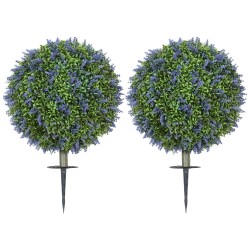 Tekolaventeli maapiikillä ulko ja sisäkäyttöön UV suojattu 2 kpl 40 x 60 cm lila vihreä