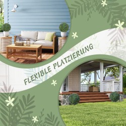 Tekolaventeli maapiikillä ulko- ja sisäkäyttöön, UV-suojattu, 2 kpl, Ø40 x 60 cm, lila-vihreä