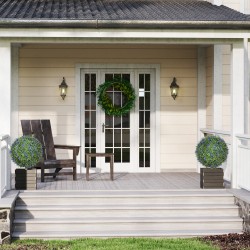 Tekolaventeli maapiikillä ulko- ja sisäkäyttöön, UV-suojattu, 2 kpl, Ø40 x 60 cm, lila-vihreä