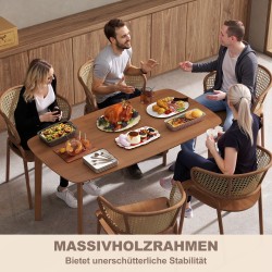 Ruokapöytä mäntypuusta 150 x 80 cm, lakattu, vaaleanruskea