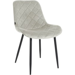 Samettinen moderni tuoli metallijalustalla nykyaikaiseen kotiin