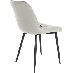 Samettinen moderni tuoli metallijalustalla nykyaikaiseen kotiin