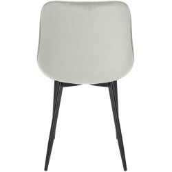 Samettinen moderni tuoli metallijalustalla nykyaikaiseen kotiin