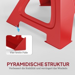 Auton korjauspukki 3 t, teräs, säädettävä 29–41,8 cm, 2 kpl, punainen/musta