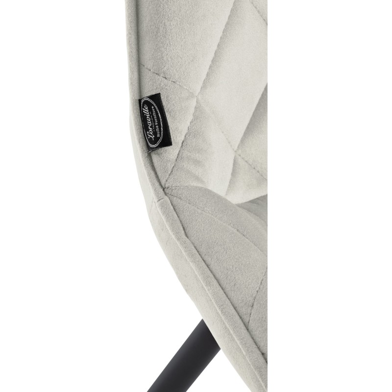 Samettinen moderni tuoli metallijalustalla nykyaikaiseen kotiin