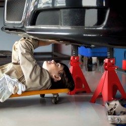 Akselipukit autolle teräs 6 t per pukki korkeussäädettävä 37,5–59,2 cm 2 kpl punainen/musta