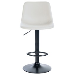 Säädettävä moderni baarijakkara pehmustetulla selkänojalla ja keinonahkapäällysteellä