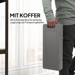 Käsipainosetti 6 kg kotitreeniin, 3 paria (0,5/1/1,5 kg) kantosalkulla