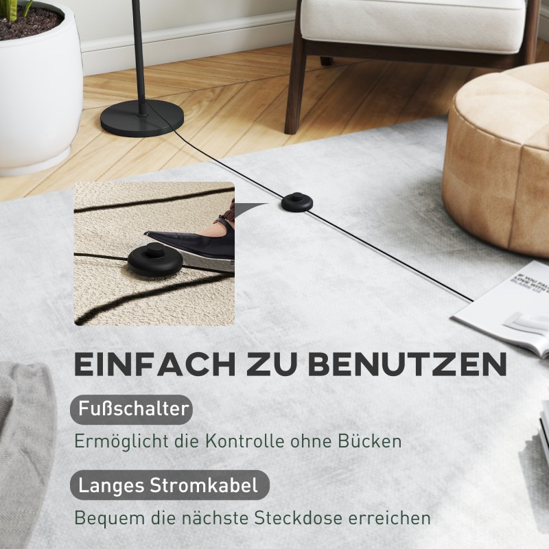 Lattiavalaisin kuukuviolla, 3 värilämpötilaa, metallirunko, E27, musta-valkoinen