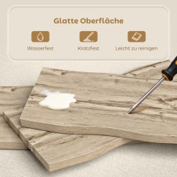 Olohuoneen sohvapöytä teräsjaloilla 100x50x45 cm 4 cm kansi tammi/musta