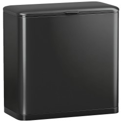 Roska astia keittiöön 8 L ruostumatonta terästä lattia tai kaappikiinnitys musta